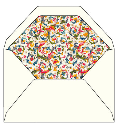 Rossi 1931 Fiorenza Lined Envelopes measure 4.72 by 7.09 inches (12 by 18 cm).Envelopes are available in a box of 100 or a pack of 10.