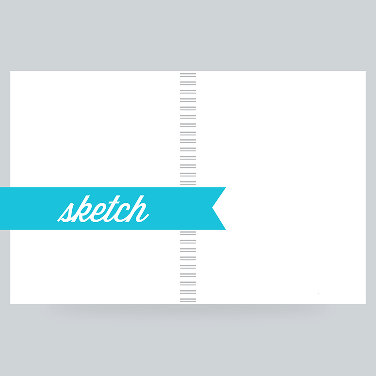 Sketch Paper: 100 Pages- Blank - 80lb Felt Finish - 30% Recycled - Acid Free & Archival
