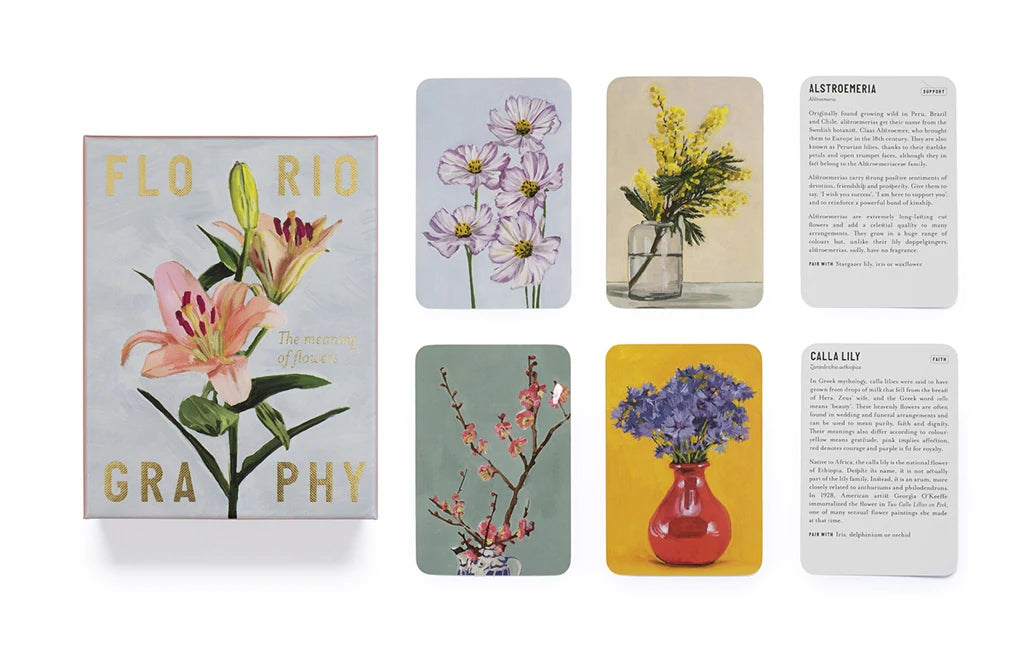 Floriography-  The Meaning of Flowers Card Set