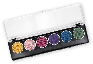 Rainbow set includes one each of Gold Pearl, Rose, Red Violet, Deep Purple, Midnight Blue, Moss Green.