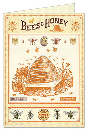 Cavallini & Co. Bees & Honey Single Card