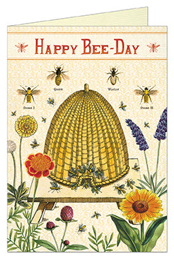 Cavallini & Co. Bees Happy Birthday Single Card