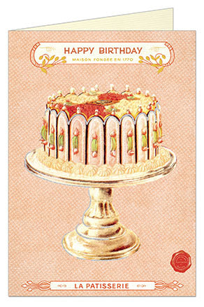 vintage birthday cake ad