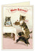 Cavallini & Co. Birthday Cats Single Card