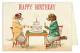 Cavallini & Co. Dogs Sharing Cake Single Birthday Card