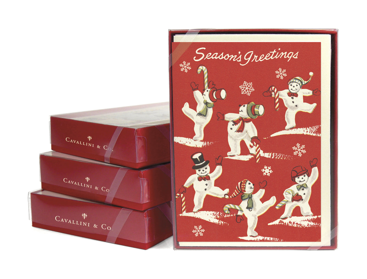 Cavallini & Co. Holiday Snowmen Boxed Notecards