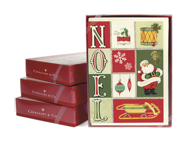 Cavallini & Co. Christmas Noel Boxed Notecards- box of 10