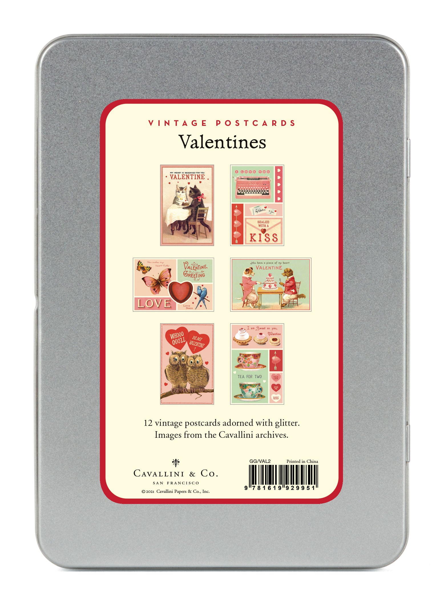 Cavallini Papers Vintage Valentine's Stickers