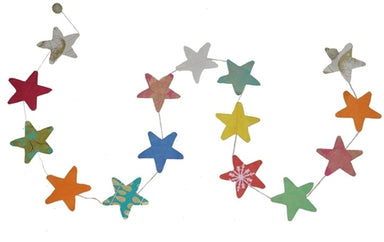 The Handmade Lokta Paper Star Garland is sure to brighten any room. 