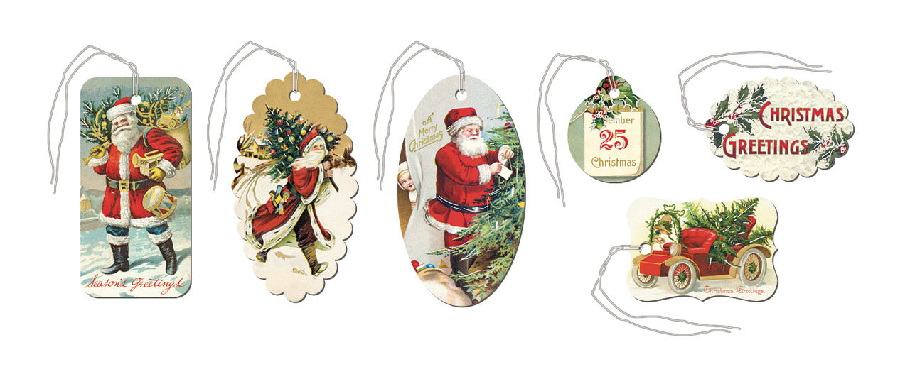 Cavallini & Co. Christmas Ornaments Glitter Gift Tags — Two Hands