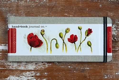 Hand Book Journal Travel Watercolor 140lb Pocket Panarama 3.5 x 8.25