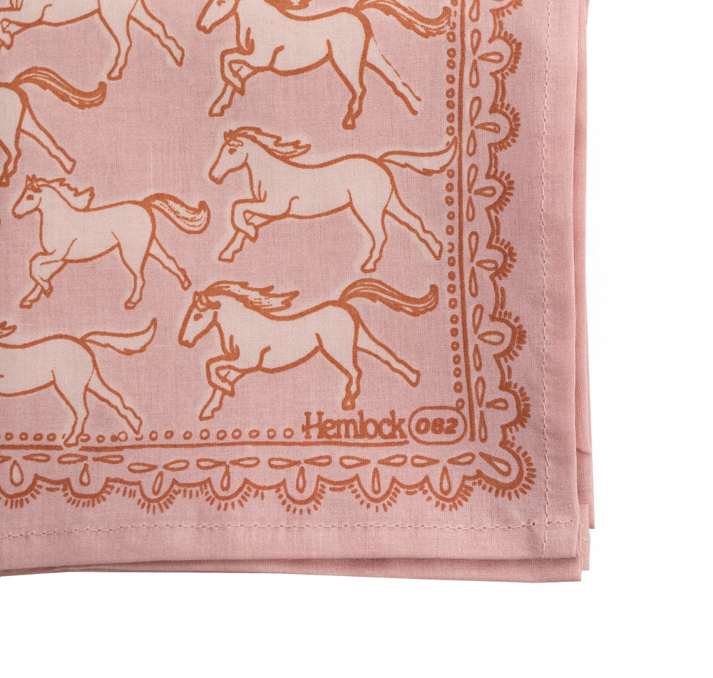 All Hemlock bandanas are printed from hand-drawn original patterns.