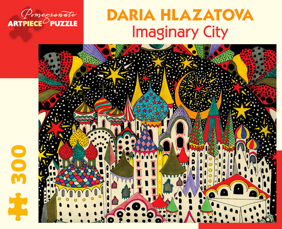 Pomegranate "Imaginary City" 300 Piece Puzzle by Daria Hlazatova