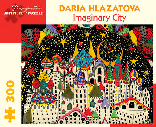 Pomegranate "Imaginary City" 300 Piece Puzzle by Daria Hlazatova