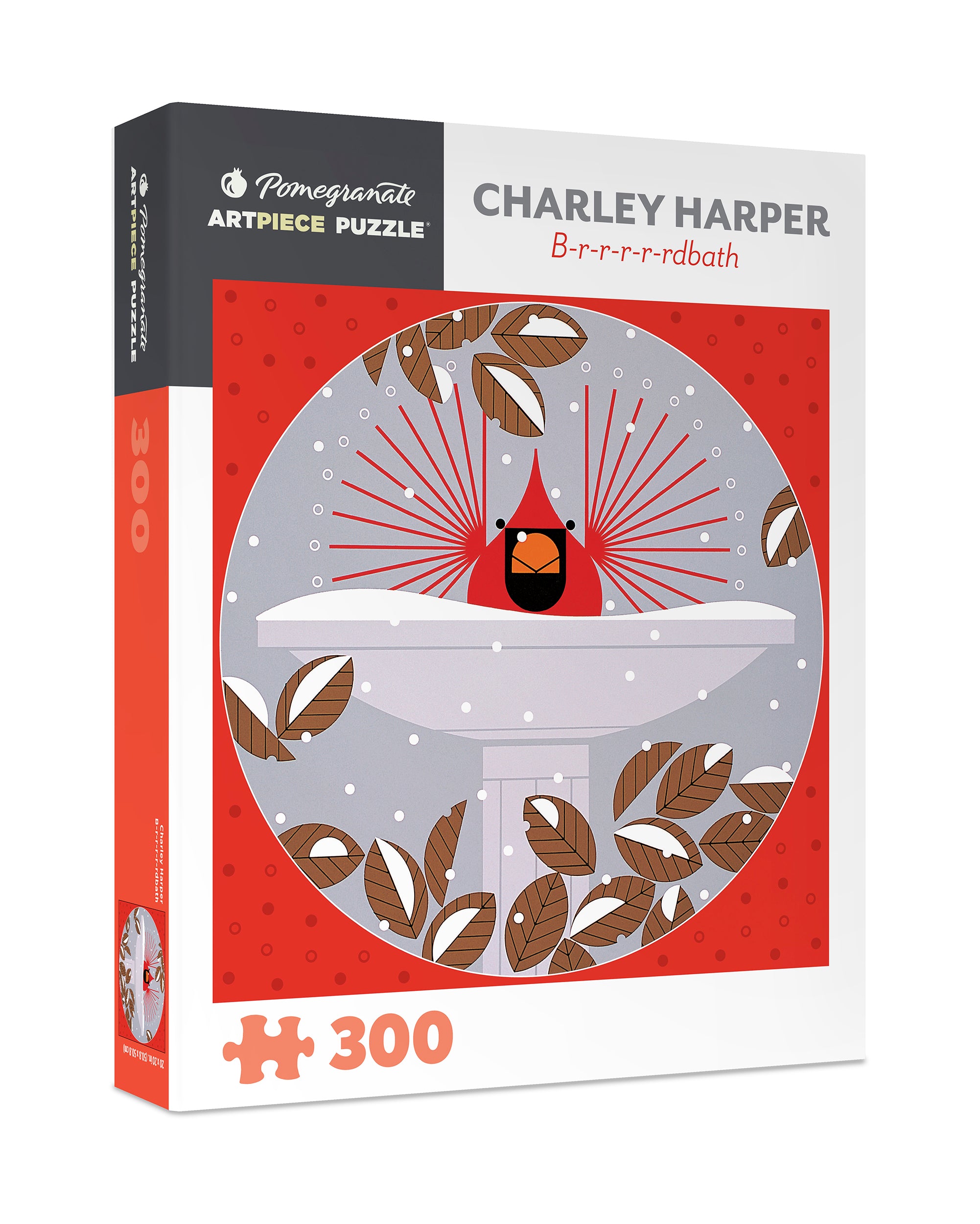 Charley Harper "Brrrrrdbath" 300-Piece Jigsaw Puzzle