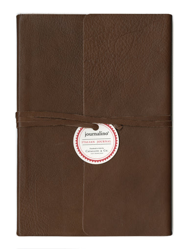 Cavallini & Co. Journalino Slim Leather Journal- Brown