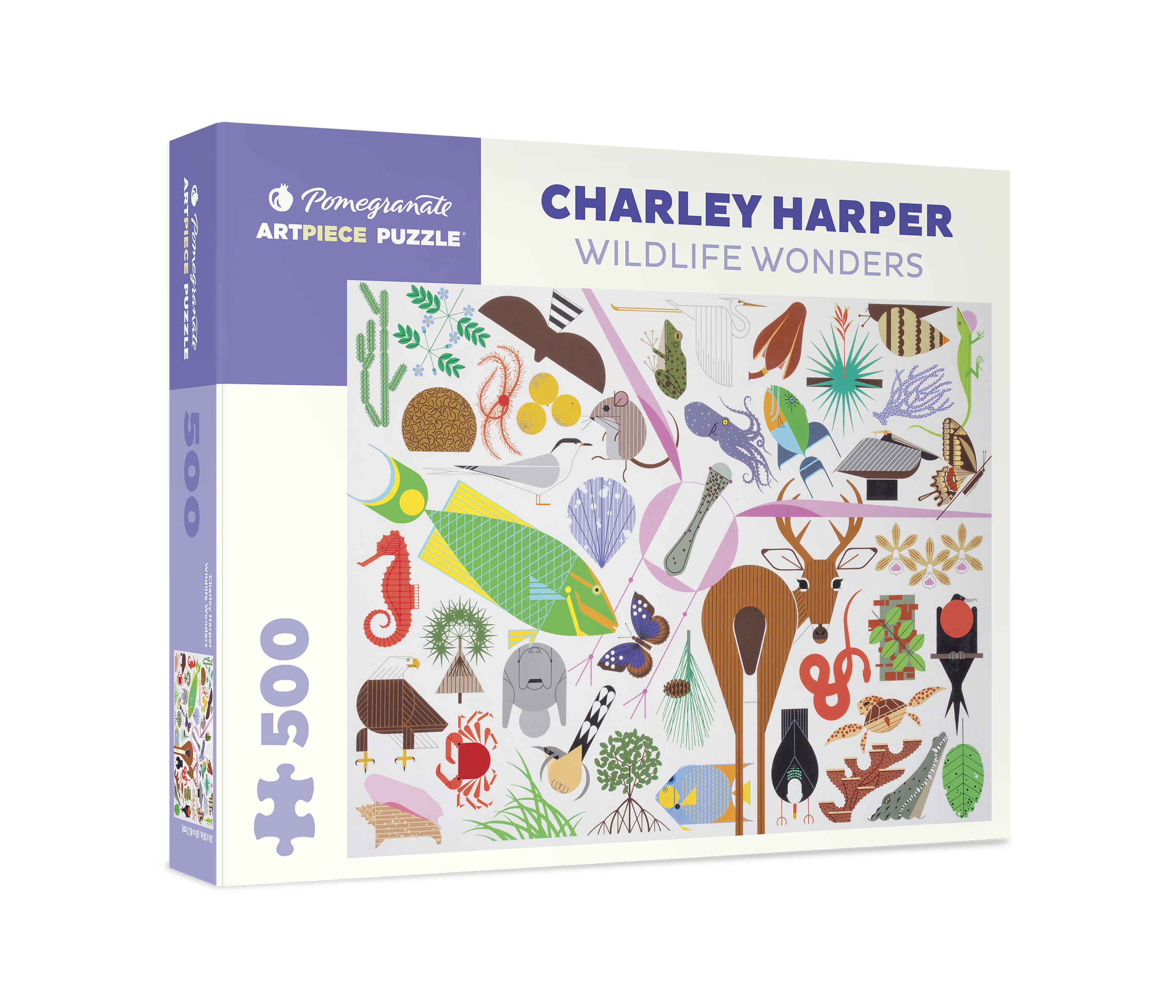 Charley Harper- Wildlife Wonders 500-Piece Jigsaw Puzzle
