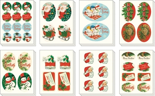 Cavallini & Co. Christmas Tin of Stickers