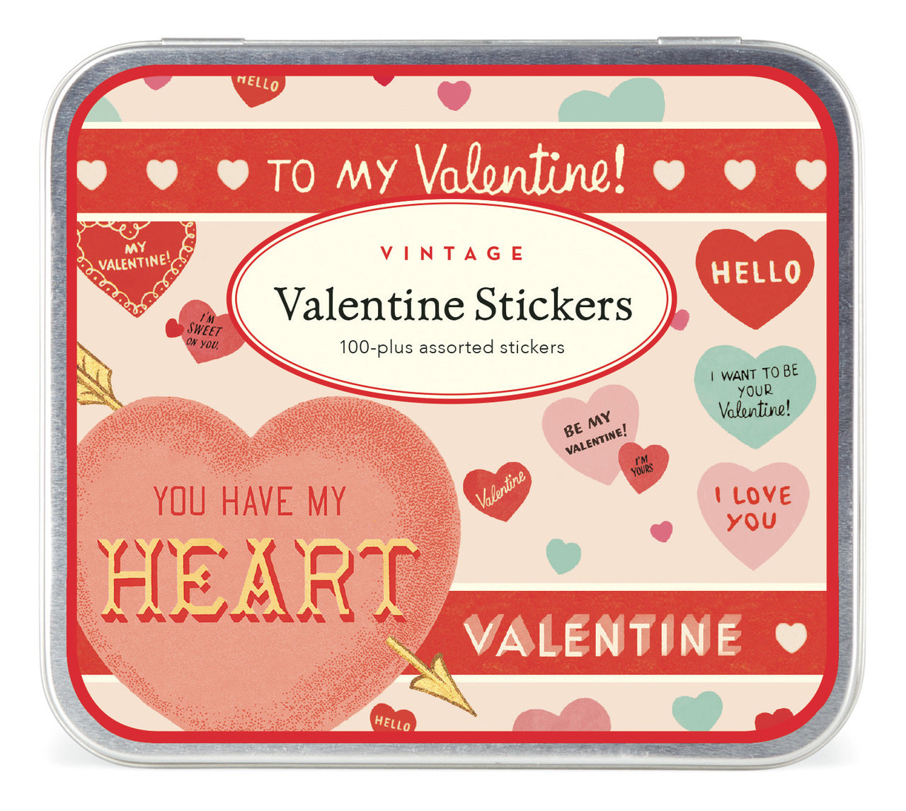 Classic Be My Valentine Stickers