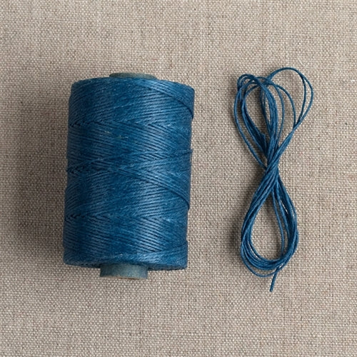Waxed Linen Thread- Turquoise — Two Hands Paperie