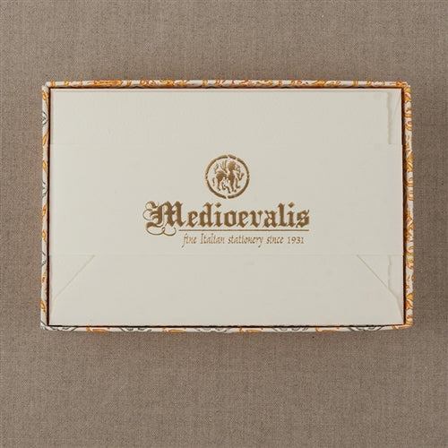 Medioevalis Stationery 10-Pack Folded Cards and Envelopes, Cream, 4.55 by 6.69 inches
