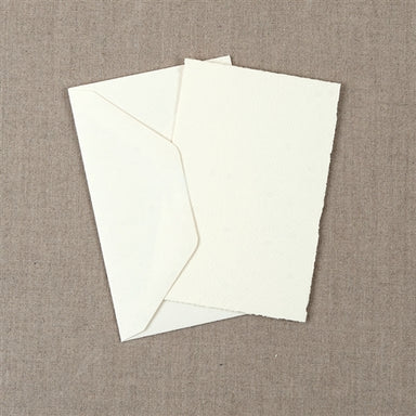 Medioevalis Stationery 10-Pack Flat Cards, Cream, 3x5 inches features 10 cream cards and 10 envelopes. 