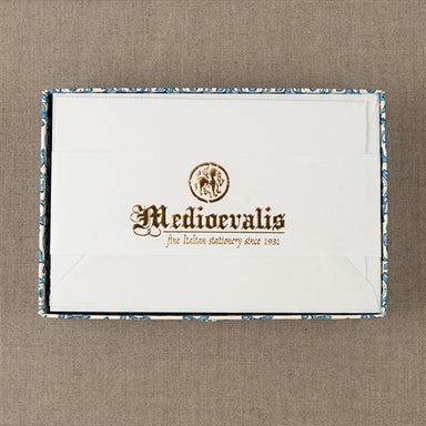 Medioevalis Stationery 10-Pack Folded Cards, White, 5X7 inches can be used for thank you notes or for a hello to a friend.