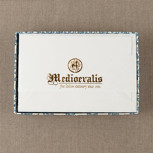 Medioevalis Stationery 10-Pack Folded Cards, White, 5X7 inches can be used for thank you notes or for a hello to a friend.