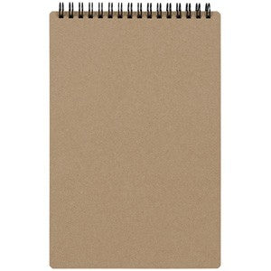 The Mnemosyne N166 spiral ring steno pad features durable heavy card stock back cover.