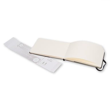 Every Moleskine product is thread bound and has a cardboard bound cover with rounded corners and acid free paper.