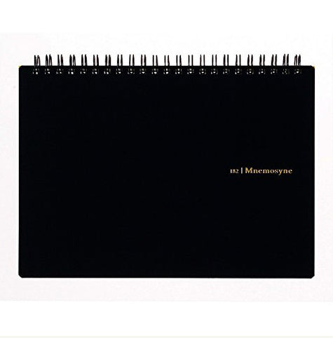 Mnemosyne Spiral Bound N182A Grid Notebook- 8.25x5.8 inches — Two