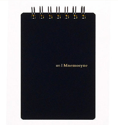 Mnemosyne Spiral Bound Pocket Memo Pad, A7 size notebook, 3x4.6 inches with blank paper. 