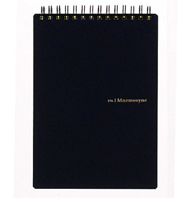 The Mnemosyne N196A model is B6 size and measures 5 inches wide by 7.5 inches high and has 50 sheets of perforated, fountain pen friendly blank paper. 