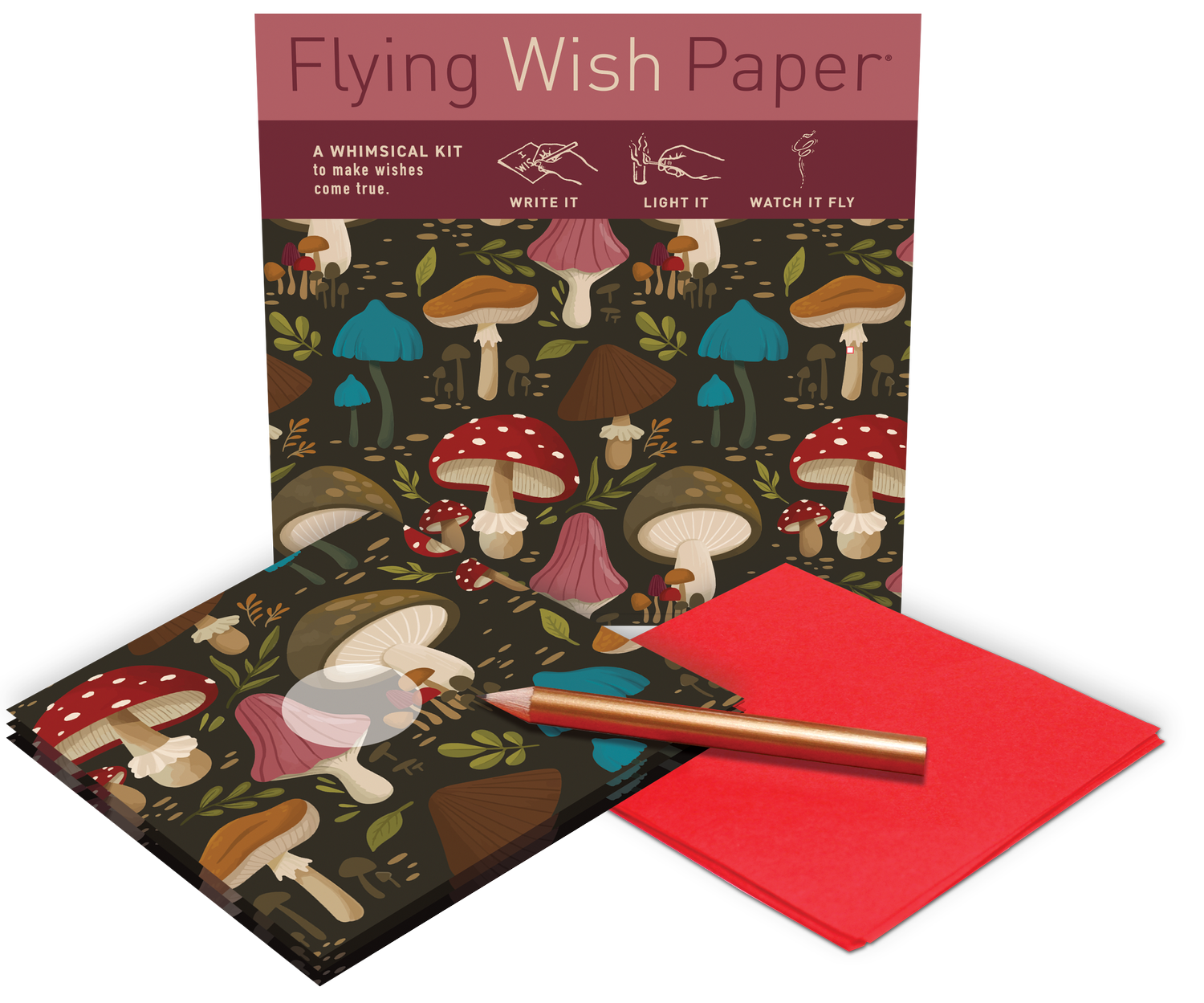Flying Wish Paper- Mushrooms