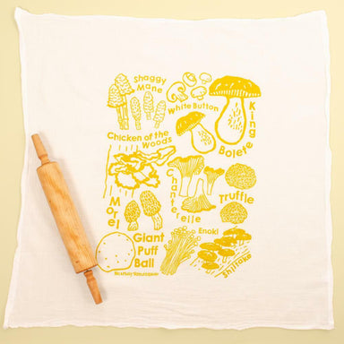 Kei & Molly Flour Sack Cotton Tea Towel- Mushrooms