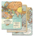 Cavallini & Co. Vintage Maps Mini Notebook set. 