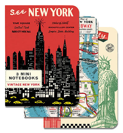 Cavallini & Co. VIntage New York Mini Notebook Set
