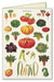 Garden vegetables vintage imagery adorn the Vegetables notecard. 