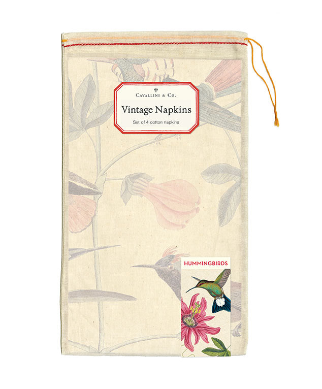 Napkins come packaged in a hand- sewn muslin bag-wrap them up or give them as a gift as-is.