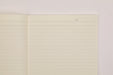 Each page has its own heading with spaces for date and title.  Smooth, cream colored paper is easy on the eye and works well with any writing instrument.