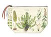 Cavallini & Co. Fern Vintage Pouch features vintage images from the Cavallini archives. 100% natural cotton bags are lined and have gusseted bottoms to stand on their own. 