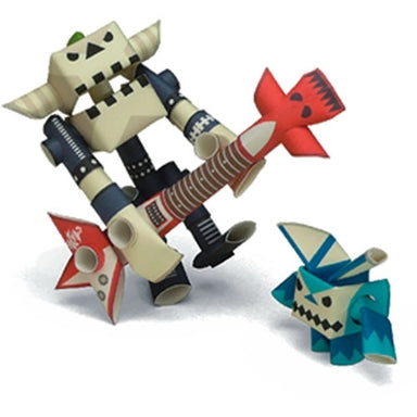 Guyzer & Bean PIPEROID are a craft and a toy. Simply use scissors to cut them apart and assemble them.