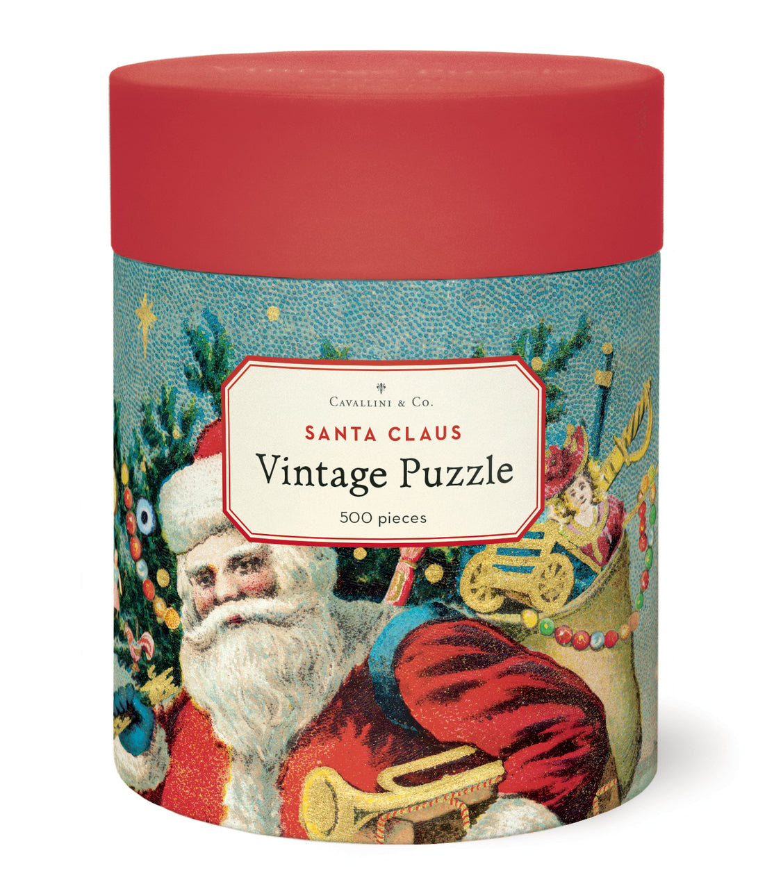 Cavallini & Co. Santa Claus 500 Piece Holiday Puzzle