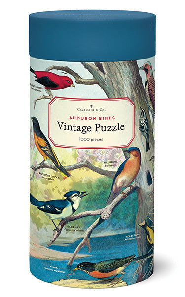 NEW for 2020- Audubon Birds 1000 Piece Puzzle. Cavallini's latest puzzle design is for bird lovers!