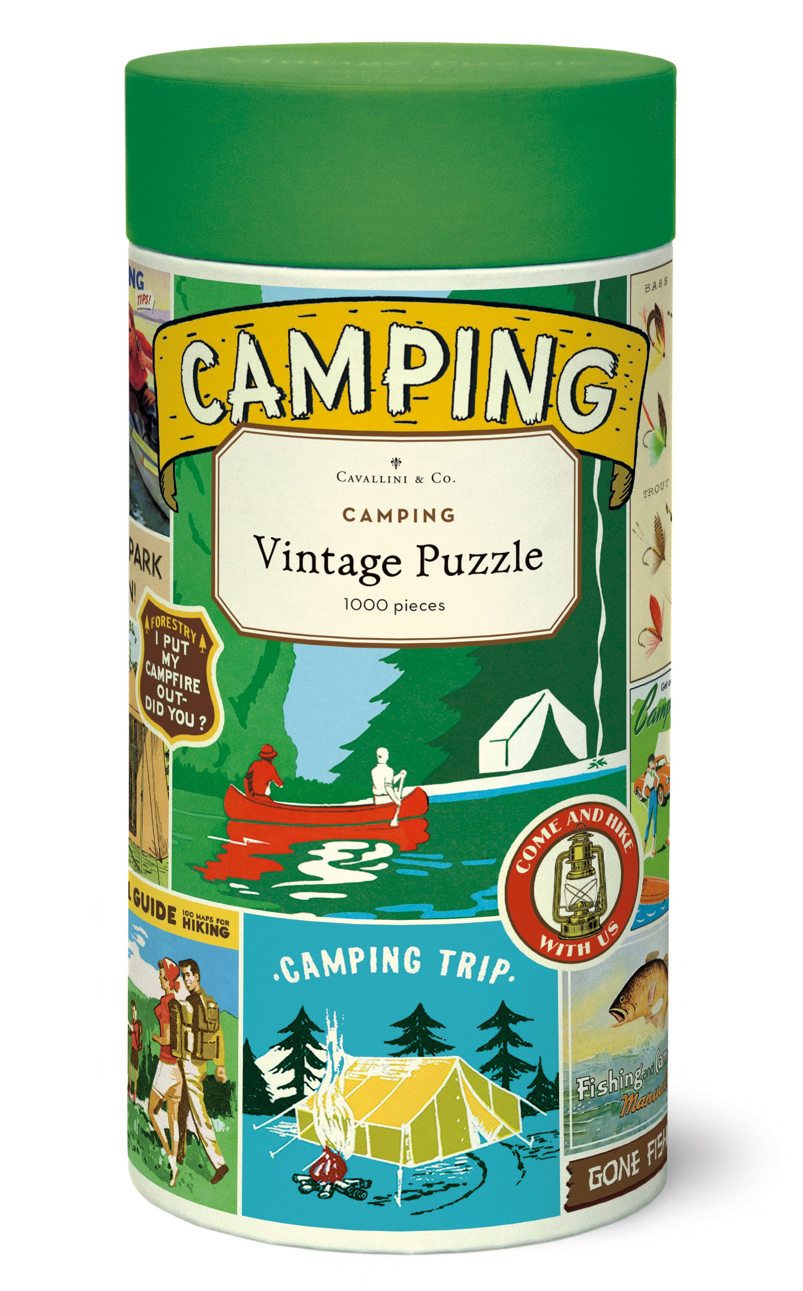 Cavallini & Co. Camping 1000 Piece Puzzle