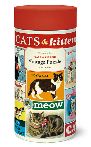 Vintage Cats 1000 Piece Puzzle. You asked and Cavallini listened!