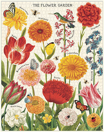 Cavallini & Co. Pressed Flowers 1000 Piece Puzzle — Two Hands Paperie