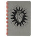 Grey Heart Beat small spiral bound notebook.