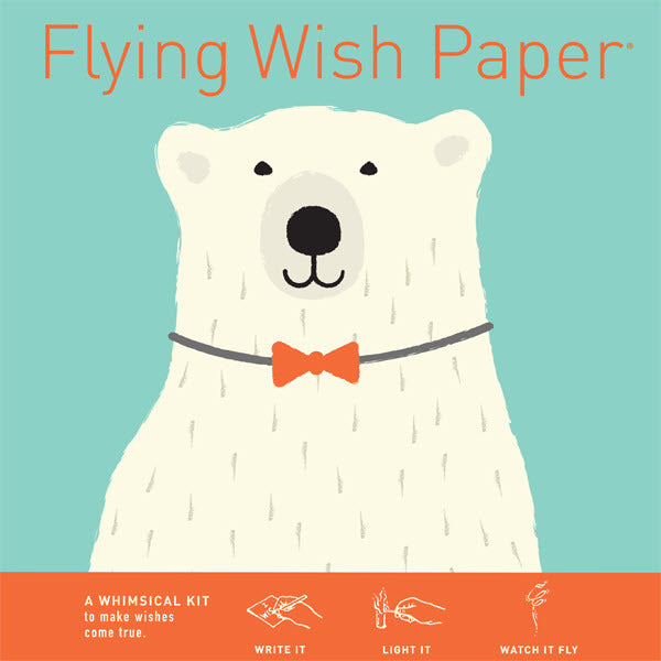 Flying Wish Paper- Polar Bear is perfect for your holiday or winter event! 