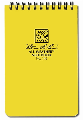 Rite in the Rain Spiral Notebook- Yellow- 4x6